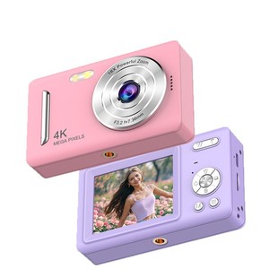 กล้องเด็ก 4K Ultra HD ซูมดิจิตอล 16 เท่า หน้าจอ 3.0 นิ้ว ตัวกล้องพลาสติก สีชมพูและสีดำ สำหรับเด็ก - Product Image 5