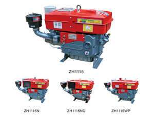 Moteur diesel monocylindre refroidi par eau de marque JD ZS1110 de 24 CV - Product Image 1