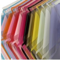 Papier d'emballage en soie nuage de couleur unie, style coréen 'Premier Amour', avec finition mate 'Brouillard du Matin' élégante de style européen