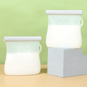 ถุงเก็บน้ำนมแม่ซิลิโคน 250 มล. พร้อมฝาปิดแบบพลิกสำหรับเก็บรักษาอาหารในตู้เย็น - Product Image 2