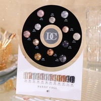 Ensemble de gel à ongles scintillant Danny Coll, 12 couleurs, paillettes, vernis à ongles platine, paillettes, gel à ongles scintillant