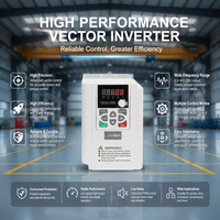 Pengontrol Vektor Fasa Tunggal/Tiga Fasa VFD 380V 0.4-4kW AC Drive untuk Pengaturan Kecepatan Motor Kipas