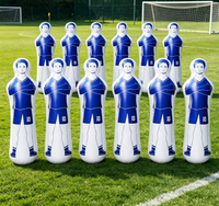 Mannequin de gardien de but gonflable en PVC OEM, rempli d'eau, avec cadre robuste pour mur de défense en coup franc, entraînement de football