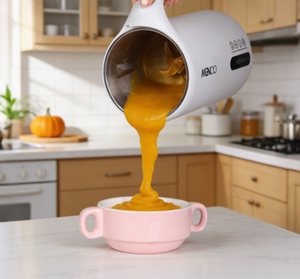 6 Dalam 1 Pembuat Makanan Bayi Multifungsi, Sterilisasi Uap, Pencampur Susu, Pembuat Sup Krim, Pembersihan Otomatis, Pisau Baja Tahan Karat 300W - Product Image 4