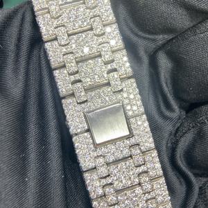 All'ingrosso Buss Down glassato fuori guarda gli uomini donne designer VVS D Colour Moissanite orologi meccanici automatici Hip Hop orologi - Product Image 3