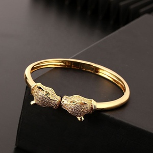 Designer Luxury Factory Price Newest Gold Plated En Zircone Cubique All Match Bridal Fashion Jewelry Bracelets <b>Bangles</b> for Women - Product Image 2