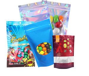 Tùy Chỉnh Ziplock Thực Phẩm Snack Kẹo Các Loại Hạt Túi Với Cửa Sổ Giấy Kraft Standup <span class=keywords><strong>Pouch</strong></span> Cho Thạch Lưu Trữ - Product Image 5