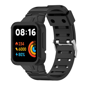 Coque en silicone, protection intégrale, bracelet de montre pour <span class=keywords><strong>Xiaomi</strong></span> <span class=keywords><strong>Poco</strong></span> <span class=keywords><strong>Watch</strong></span>/Mi <span class=keywords><strong>Watch</strong></span> Lite, bracelet, étui, accessoires - Product Image 1