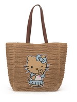 Bolsa Tote de Palha com Design KT, Nova, para Mulheres, Atacado OEM/ODM, Bolsa de Ombro de Grande Capacidade para Praia