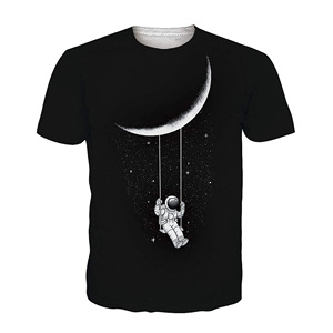 T-shirts de sport décontractés 100 % polyester pour hommes, 180 grammes, personnalisables, imprimés numériquement, respirants, pour la course à pied, vente en gros - Product Image 5