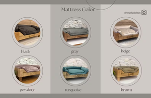 Personnalisable ODM/OEM lit surélevé en bois moderne du milieu du siècle pour chien lit mignon surélevé pour animaux de compagnie meubles cadre de lit pour chien moderne - Product Image 4