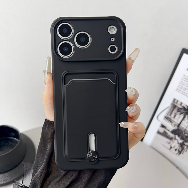 Hot Wholesale Price Soft Tpu Slide Card Holder Mobile Wallet Phone Case for iPhone 17 Air 14 15 Pro Max 16 Plus 13 12 11 X 7 8
