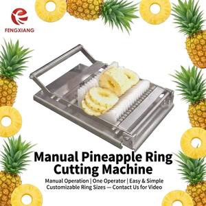 Commercial Manual <b>Ring</b> Cutting Machine Adjustable Thickness Circle Slicer for Pineapple - Product Image 1