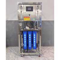Système de traitement d'eau par osmose inverse 250LPH 1600GPD à flux direct pour projet de station d'eau communautaire 304SS RO