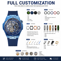 En stock 1 pièce, logo personnalisé, 50 pièces RAKSA DUKE 8661, fabricant OEM ODM, design de luxe, montre-bracelet automatique mécanique pour homme