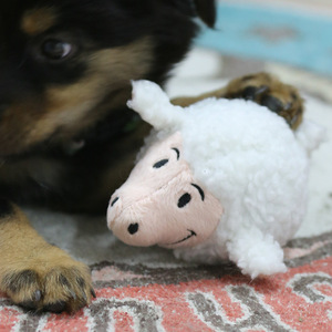 Jouet interactif en peluche pour chien avec vessie en caoutchouc écologique, motif animal mignon du zoo, son couineur, résistant aux morsures, jouet à mâcher pour animaux de compagnie - Product Image 4