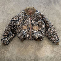 Veste de terrain en denim à carreaux d'hiver de style vintage pour unisexe Fermeture éclair Service OEM