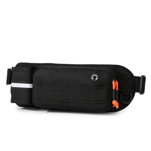 Sac banane unisexe de course et fitness en plein air, étanche, tendance, pour marathon, avec fermeture éclair, en polyester Oxford - Product Image 1