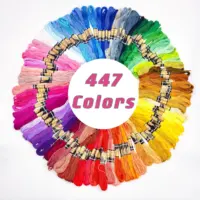 447 Kleuren Regenboog Kleur Borduurgaren Floss Voor Kruissteek, Borduren, Craft Floss