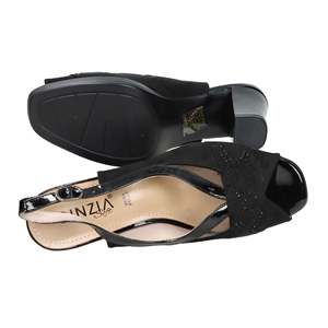 Cinzia <b>Soft</b> Women's Heeled Sandal CI1041 Black Size 38 Patent Leather Slingback - Product Image 5