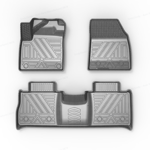 Tapis de sol de voiture 3D personnalisés, faciles à nettoyer, jolis tapis de sol noirs, accessoires de tapis de coffre pour <span class=keywords><strong>Ford</strong></span> TERRITORY 2023 2024 2025 - Product Image 1