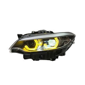 Faros Delanteros LED SJC Auto para <span class=keywords><strong>BMW</strong></span> <span class=keywords><strong>Serie</strong></span> 2 F22 2014-2021, Luces Traseras Amarillas y Blancas, Interruptor DRL, Luces de Circulación Diurna de Doble Color - Product Image 6
