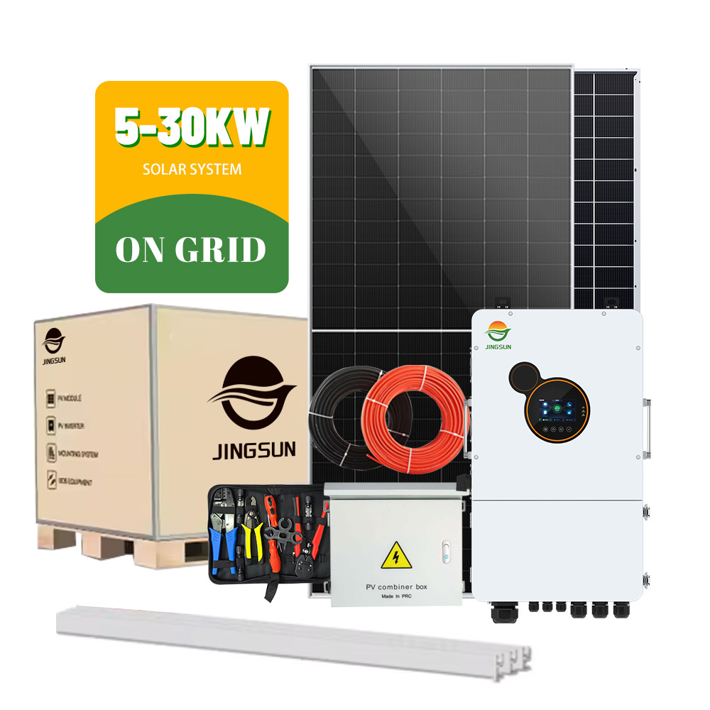 Jingsun Complete Low <strong>Cost</strong> <strong>Solar</strong> <strong>System</strong> 5kw 8kw 10kw 12kw <strong>15kw</strong> on Grid Tie 20kw 30kw <strong>Solar</strong> Power <strong>System</strong> for Home