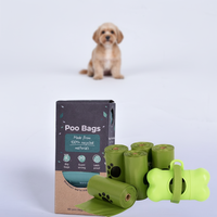 Vente directe d'usine, sacs à crottes de chien écologiques de luxe en HDPE avec technologie anti-fuite et décomposition en 180 jours pour chiens