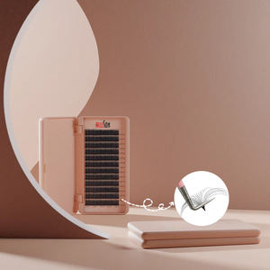 אליסון טבעוני ידידותי ריסים פלאפי ריסים בודדים מגשי 0.03 0.05 0.07 6-25mm Jet שחור קטיפה לאש הארכת מגשים - Product Image 4