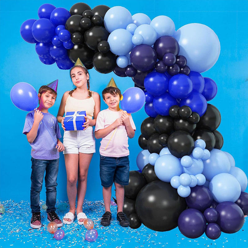Bulk Wholesale Nave Blue Black Birthday Decoration Balloon Sets Loyal Blue Balloon Garland Kit for Baby Shower Graduation Party