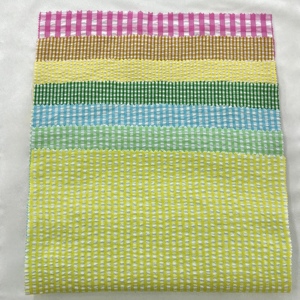 <span class=keywords><strong>Tissu</strong></span> en polyester à carreaux gingham bulle 85GSM 140CM pour chemise - Product Image 2
