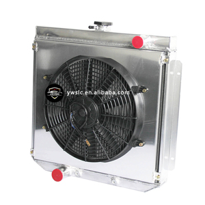 Radiateur en aluminium avec cache-ventilateur pour Ford Falcon XY XW 302 351 GS GT <span class=keywords><strong>Cleveland</strong></span> 8Cyl 6Cyl 1969-1972, système de refroidissement - Product Image 2
