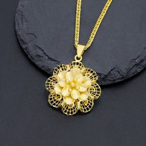 Pendentifs breloques en laiton plaqué or 24 carats JXX avec zircon, styles variés, motif floral, accessoires de bijoux en gros - Product Image 3