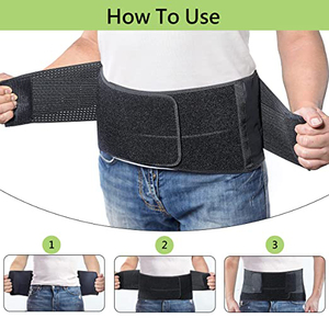 Ceinture de <span class=keywords><strong>soutien</strong></span> lombaire 2025 avec double support en acier, réglable, respirante et coussinets amovibles - Product Image 4