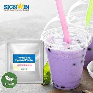 Serie de Bebidas en Polvo de Ube Endulzado con Miel, 100 Paquetes, Mezcla con Agua para Té con Leche - Product Image 1