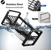 Support d'évier de cuisine, étagère d'évier, chariot de rangement, comptoir en acier inoxydable avec plateau d'eau, support d'évier