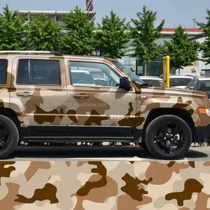 Gloss Matte Desert Storm Camo Autocollant de voiture Camouflage vinyle wrap pour camion