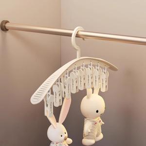 8 Clips en plastique Organisateur de vêtements multifonction Durable Balcon Chaussettes Tissu Séchoir Cintre - Product Image 2