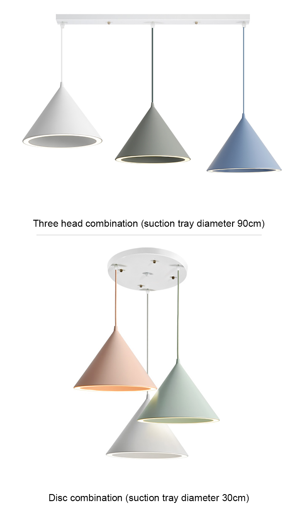 Nordic Pendant Lights Ceiling Light Hanging Pendant Lamp Iron Metal Modern Colorful Chandelier For Kitchen