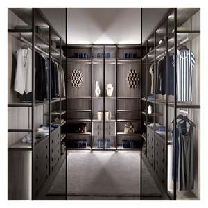 Armario de Vidrio con Puerta de Aluminio, Armario de Vidrio de 5 mm, Muebles de Dormitorio con Espejo para Apartamento - Product Image 5