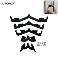 Accessoires de musculation TOPKO, plaque en acier de haute qualité, barre de traction, poignées de traction, poignées magnétiques portables pour étirements du dos