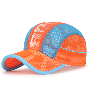 Tùy Chỉnh Linh Hoạt Brim Thoáng Khí Nhanh Chóng Làm Khô Polyester Marathon Chạy Cap Trọng Lượng Nhẹ Laser Cắt Lưới Chạy <span class=keywords><strong>Hat</strong></span> - Product Image 1