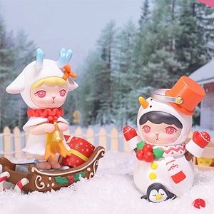 Official Poopmart Cute Bunny Christmas Series Blind Box <strong>Figure</strong> Authentic PVC Anime Inspired Frozen Surprise Resin Assembly - Product Image 2