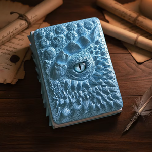 Unique 3D Embossed Resin Notebook A5 Hardcover Game for DnD Player <b>Dragon</b> Design Intricate 3D Embossing Creates a Magical Fantas - Product Image 2