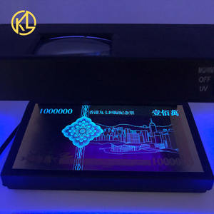 Répliques de billets en feuille d'or 1000, 1000000 pièces, Dragon chinois de hong kong avec lumière UV et certificat en bois - Product Image 4