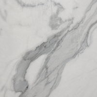 Dalle en pierre frittée Royal Calacatta White 1600x3200mm, aspect marbre gris veiné luxueux, pour intérieur de villa