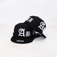 Casquette de baseball ajustée à 6 panneaux de haute qualité, personnalisée en gros, style Hip Hop Snapback, avec broderie 3D en relief et lettres pour hommes