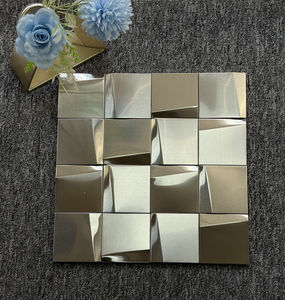 Panel de Pared 3D Metálico con Diseño de Mosaico, Decoración de Pared Interior para Tiendas de Ropa, KTV, Hoteles - Product Image 6