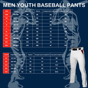 Pantalones de Béisbol a Rayas para Hombre y Jóvenes, Uniformes de Entrenamiento, Pantalones Deportivos Transpirables, Pantalones Cortos, Logotipo Personalizado, Nombre del Equipo - Product Image 6