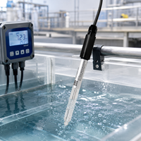 pH-mètre submersible avec petit format compact, connexion directe par câble, pression nominale de 0,8 MPa pour conditions industrielles difficiles